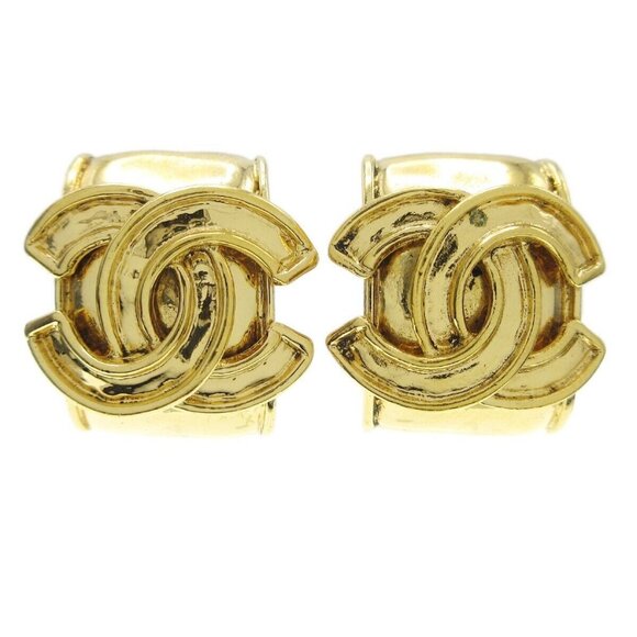 Chanel Earrings Clip-On Gold - Picture 1 of 3